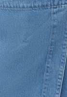 Bayan Mavi Bağlama Detaylı Denim Şort Etek