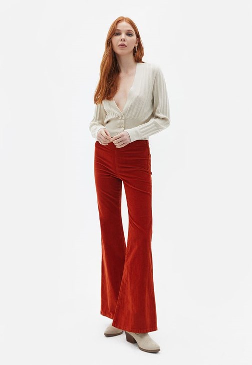 Crop Hırka ve Pantolon Kombini