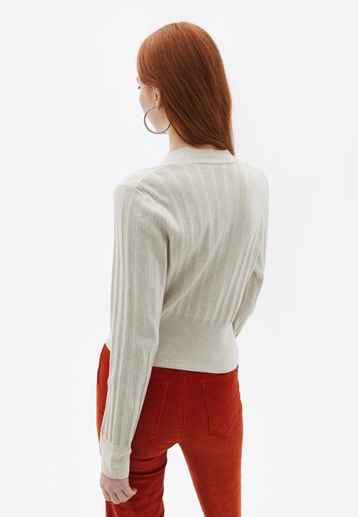 Crop Hırka ve Pantolon Kombini