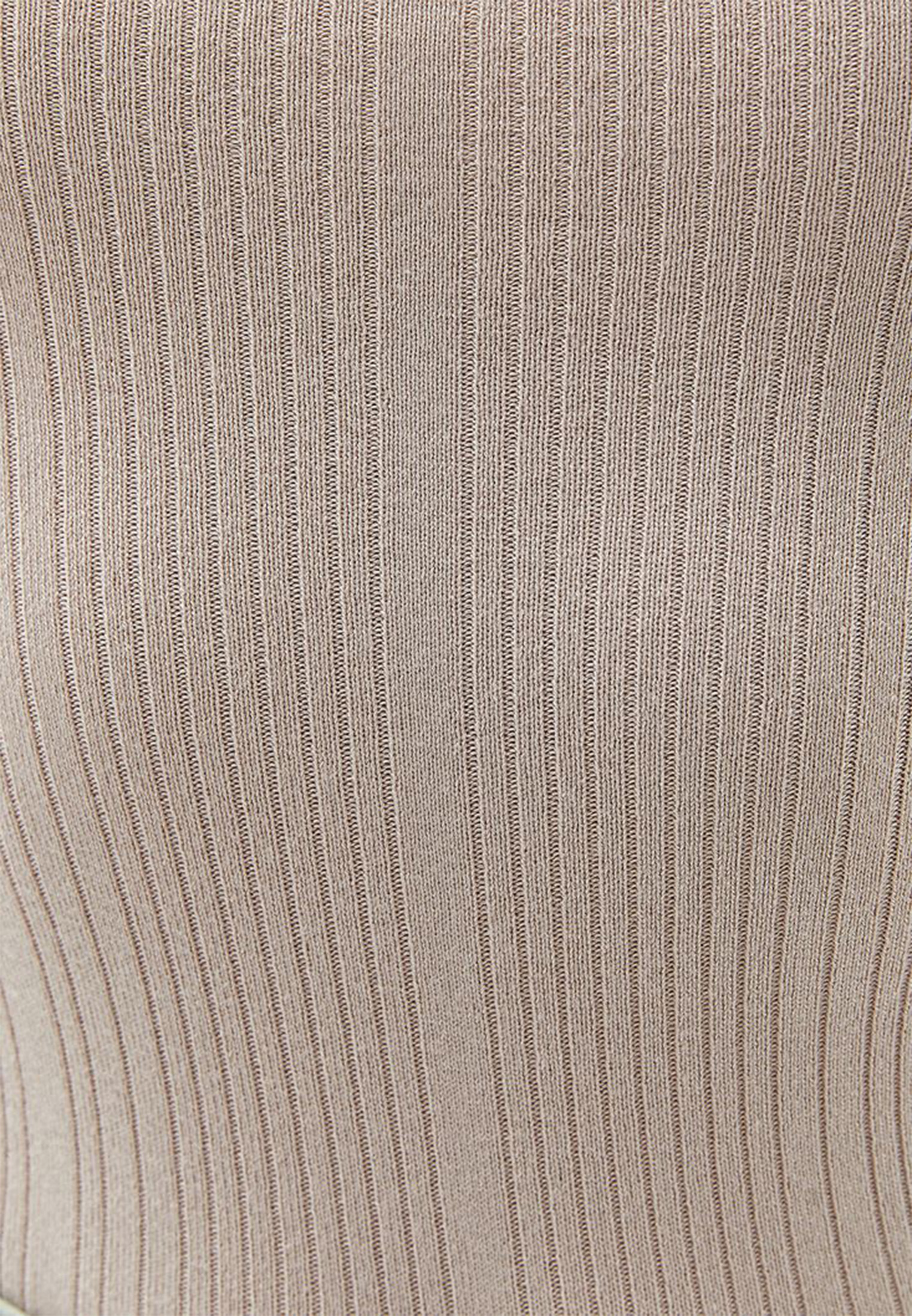 Bej Cut-Out Detaylı Triko Kazak