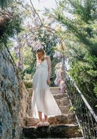 Bayan Krem İnce Askılı Loose-Fit Elbise