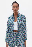 Wide-Leg Pantolon ve Crop Kombini