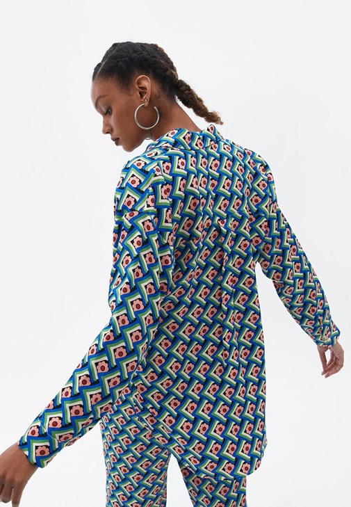 Wide-Leg Pantolon ve Crop Kombini