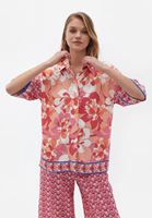 Bayan Çok Renkli Loose-Fit Gömlek