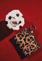 Bayan Çok Renkli Leopar Desenli Cüzdan