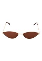 Bayan Kahverengi Metalik Çerçeveli Güneş Gözlüğü