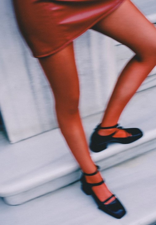 Siyah Toka Detaylı Mary Jane Ayakkabı