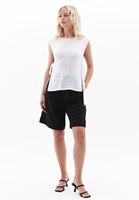 Bayan Beyaz Bağlamalı Triko Süveter