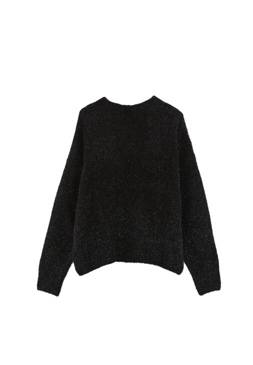 Simli Kazak ve Straight-Fit Pantolon Kombini