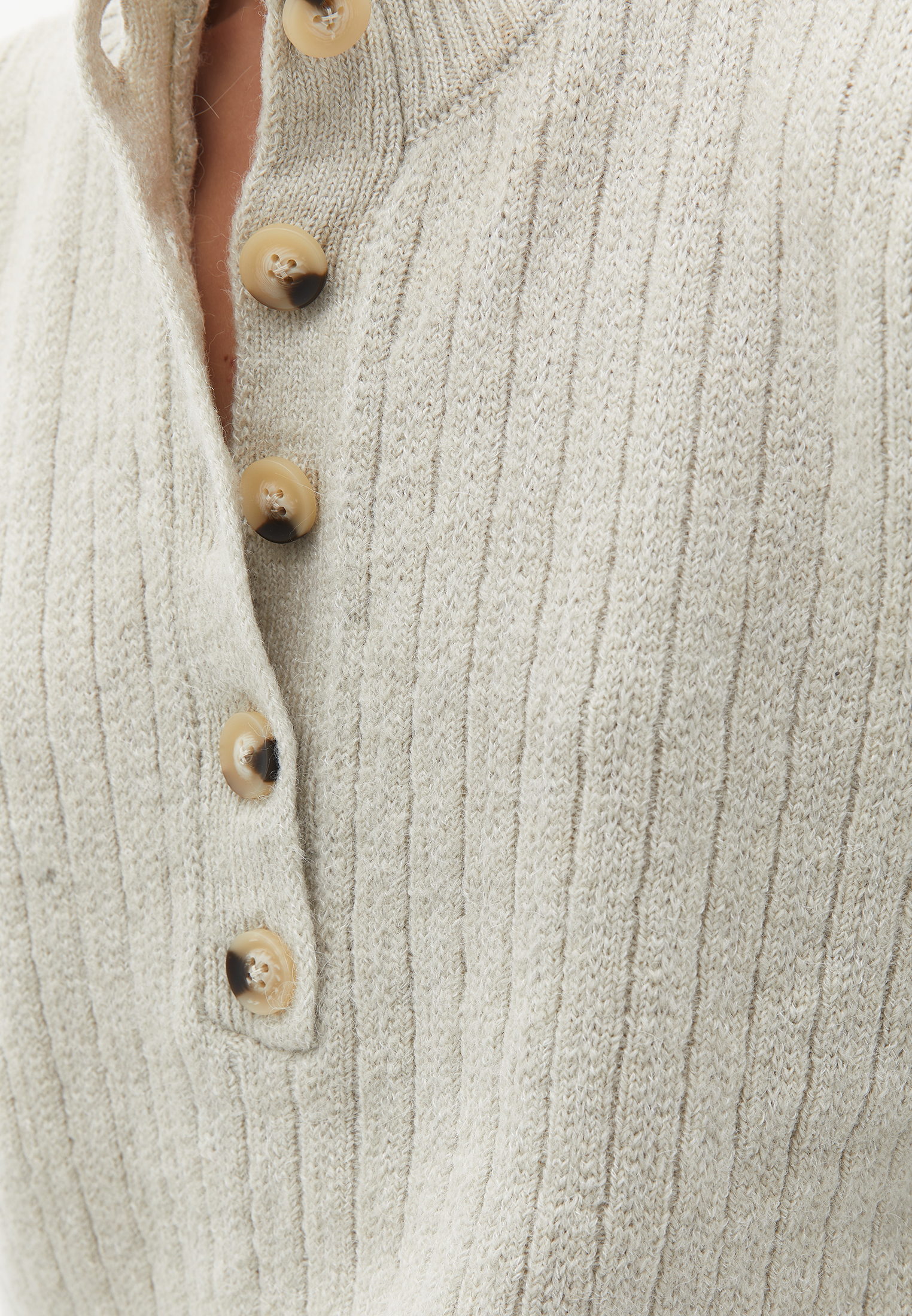 Bej Alpaka Yün Karışımlı Kazak 24KOX-ALPTOPBIS | OXXO