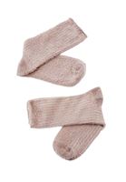 Bayan Bej Yumuşak Dokulu Çorap