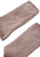 Bayan Bej Yumuşak Dokulu Çorap