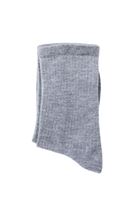 Bayan Gri Sim Detaylı Çorap