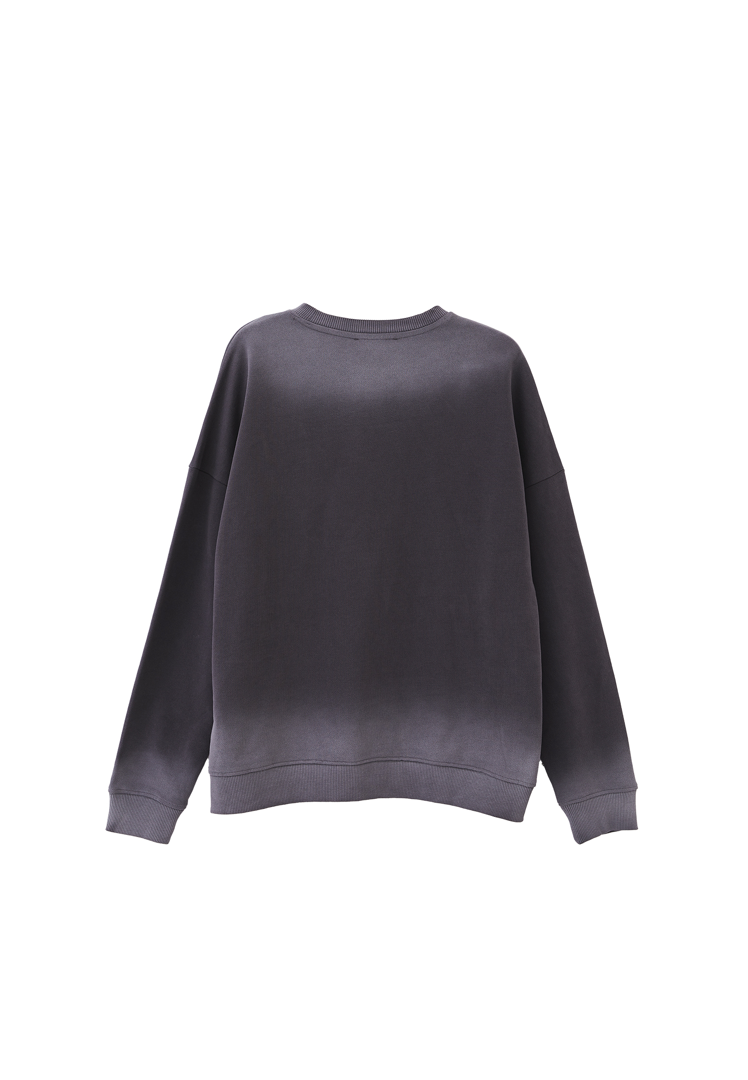 Gri Yaka Detaylı Oversize Sweatshirt