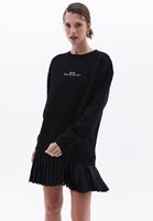 Women Black Oversize Sweat Dress