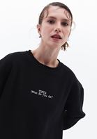 Women Black Oversize Sweat Dress
