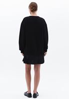 Women Black Oversize Sweat Dress