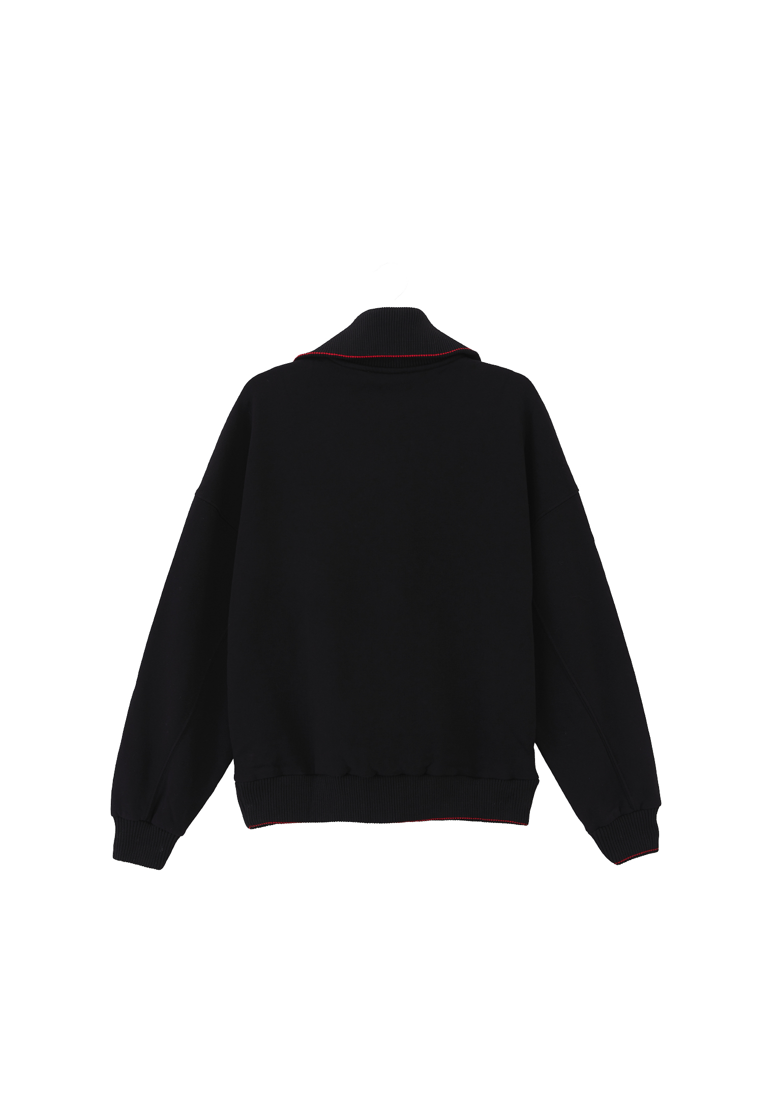 Siyah Fermuar Detaylı Sweatshirt