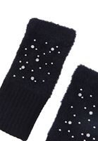 Bayan Siyah Taş Detaylı Eldiven
