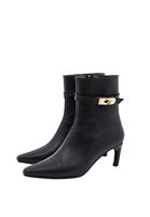 Bayan Siyah Toka Detaylı Topuklu Bot