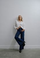 Yüksek Bel Wide-Leg Pantolon