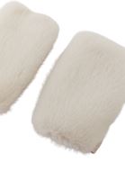 Bayan Krem Peluş Eldiven