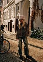 Orta Bel Barrel-Fit Denim Pantolon