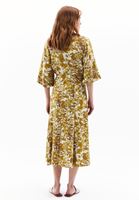 Women Mixed Linen Blended High Rise Skirt