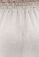 Bayan Bej Keten Karışımlı Culotte Pantolon