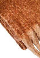 Bayan Kahverengi Püskül Detaylı Kalın Şal