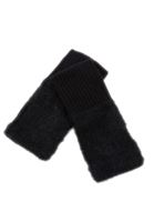 Bayan Siyah Peluş Eldiven 