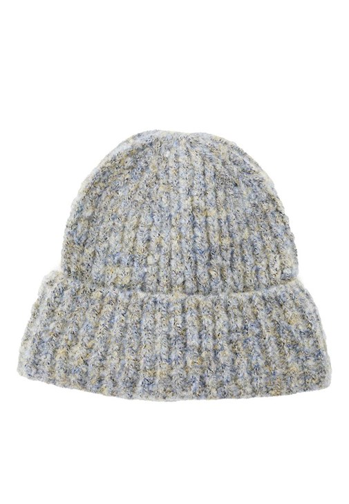 Gri Kalın Örme Bere