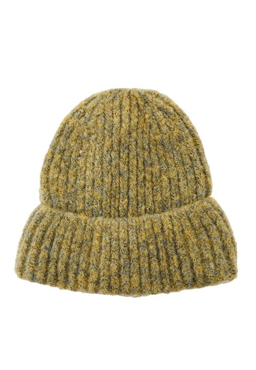 Yeşil Kalın Örme Bere