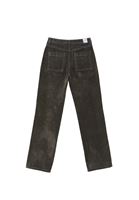 Bayan Yeşil Ultra Yüksek Bel Straight-Fit Pantolon