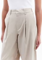 Bayan Bej Yüksek Bel Balon Pantolon