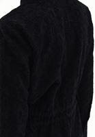 Women Black Cotton Blended Embroidered Shirt