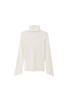 Bayan Krem Kalın Pamuklu Roll Neck
