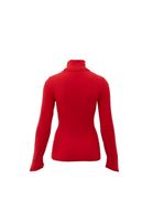 Bayan Kırmızı Kalın Pamuklu Roll Neck