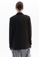 Bayan Çok Renkli Düğmeli Boyfriend Blazer Ceket