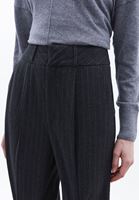Bayan Çok Renkli Çizgili Wide-Leg Pantolon
