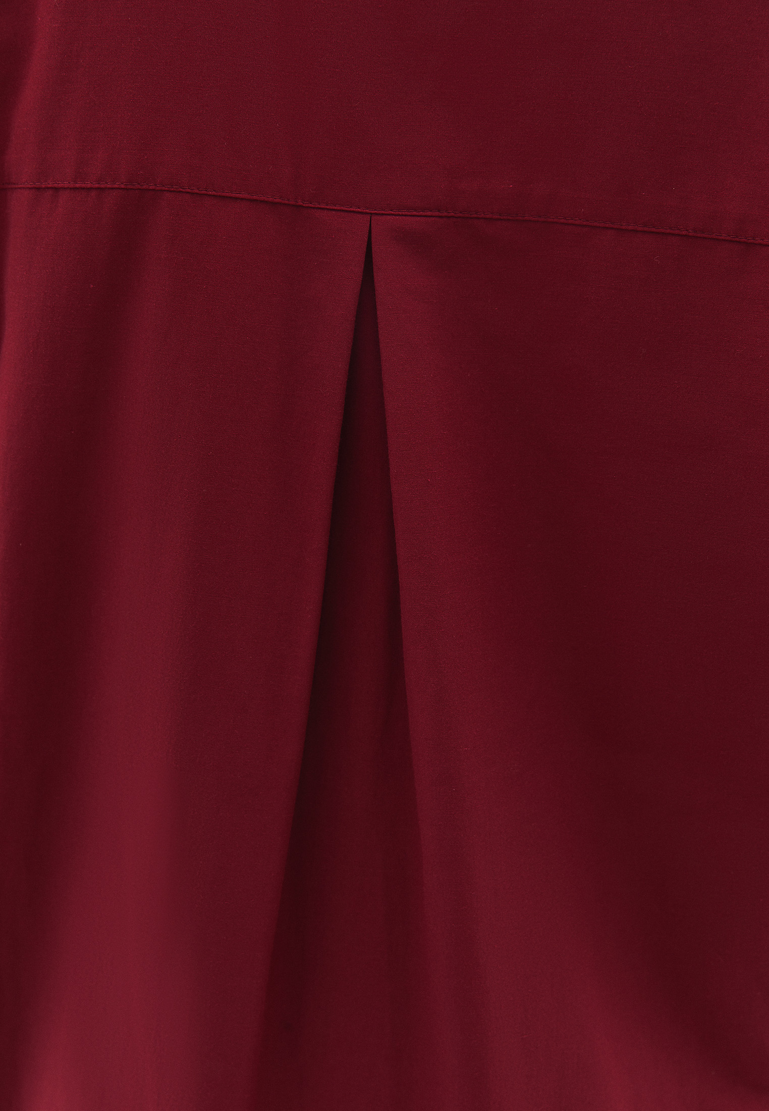 Kırmızı Loose Fit Poplin Gömlek