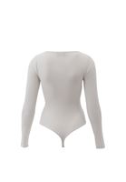 Bayan Krem V Yaka Bodysuit