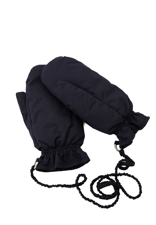 Lacivert Kaz Tüyü Puf Eldiven