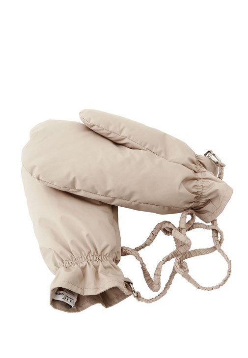 Bej Kaz Tüyü Puf Eldiven