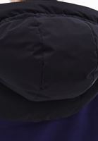 Bayan Siyah Kaz Tüylü Puf Yaka