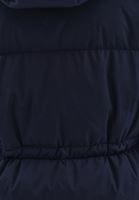 Bayan Lacivert Kapitoneli Puf Mont