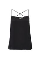 Bayan Siyah İnce Askılı Dantelli Atlet