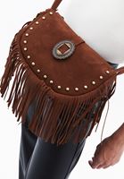 Bayan Kahverengi Püskül Detaylı Çanta