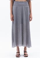 Women Grey High Rise Gipped Skirt