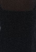 Bayan Siyah Simli Uzun Elbise